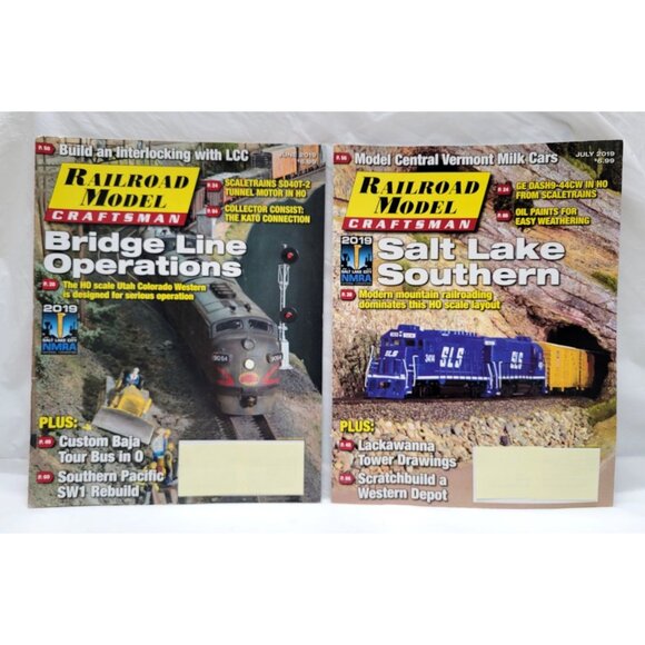 Railroad Model Craftsman Magazine Lot of 4 April 2019 Through July 2019 - Picture 6 of 7